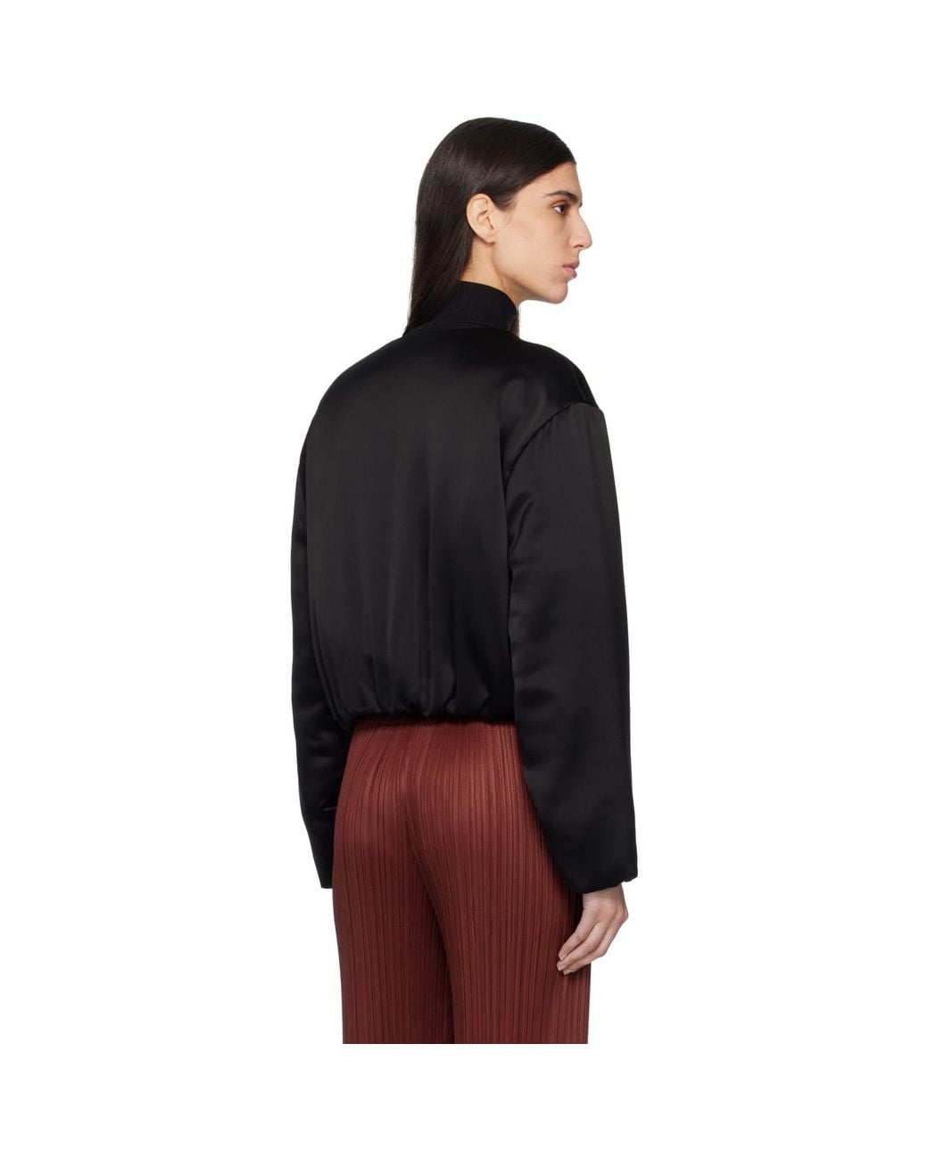 Leset Black Barb Bomber Jacket