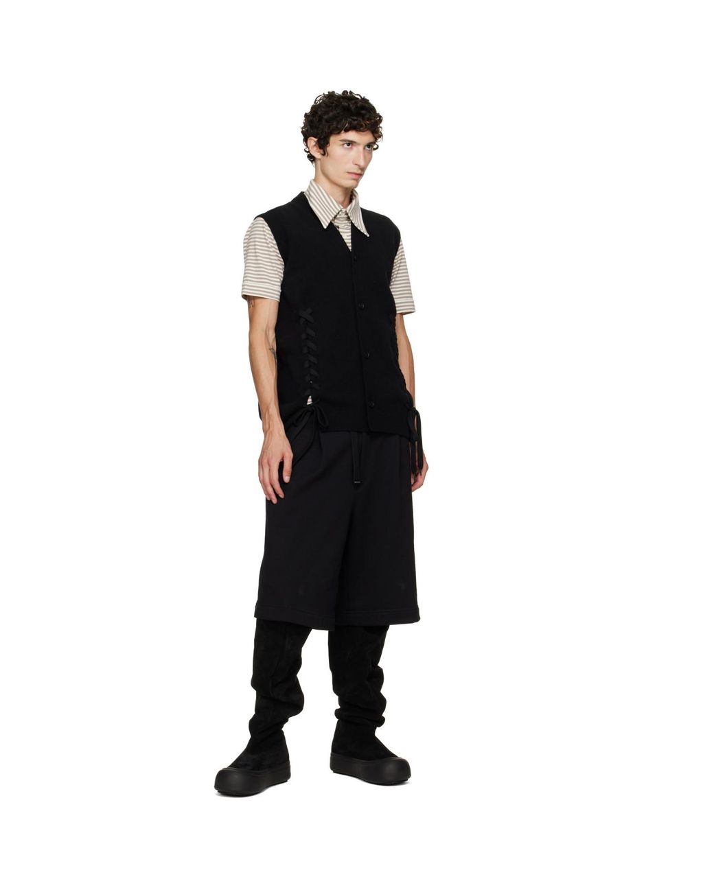 Yume Yume Black Ssense Exclusive Fisherman Chelsea Boots for men
