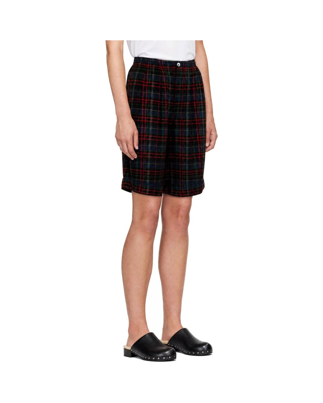 R13 Black Jumbo Pyjama Shorts