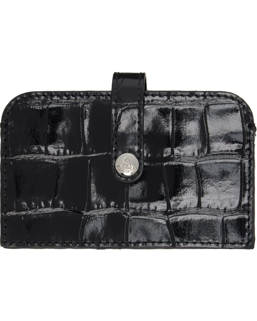 Vivienne Westwood Black Accordion Card Holder for men