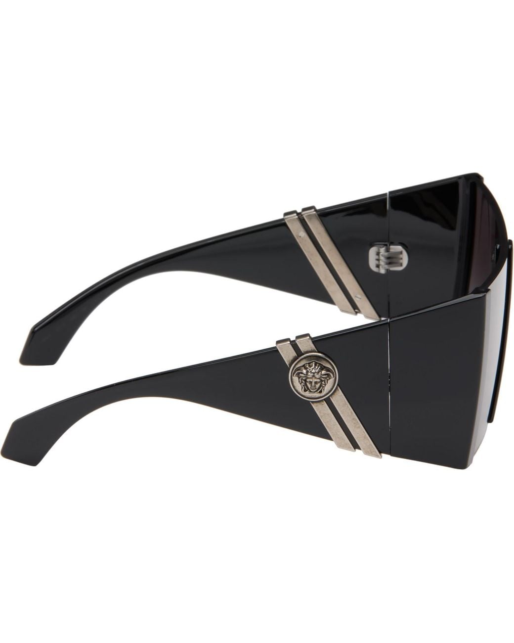 Versace Gray Edge Mask Sunglasses
