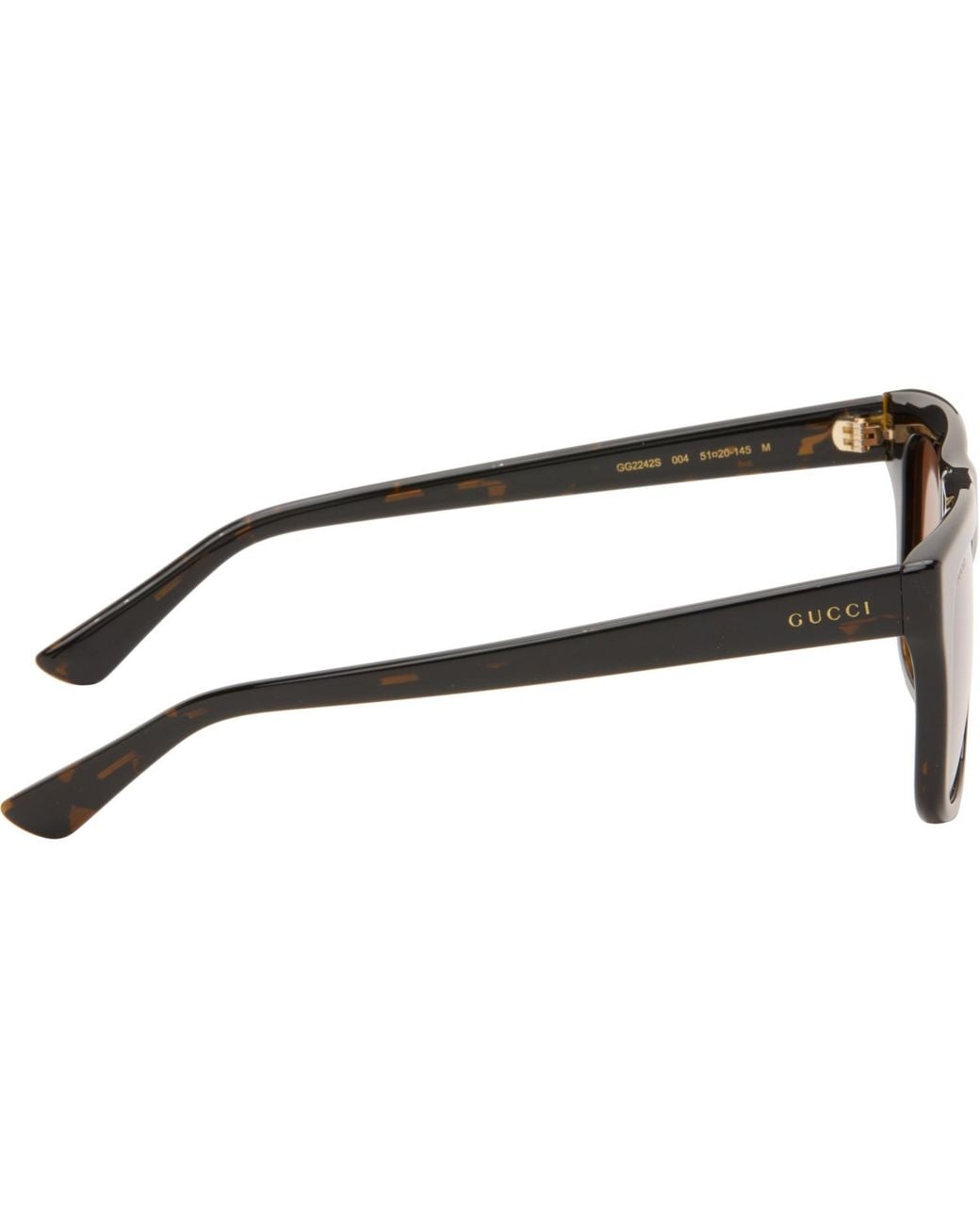 Gucci Brown Square Frame Sunglasses for men