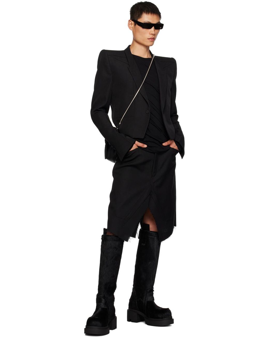メンズ Rick Owens Pull On Bogun ブーツ ブラック | Lyst