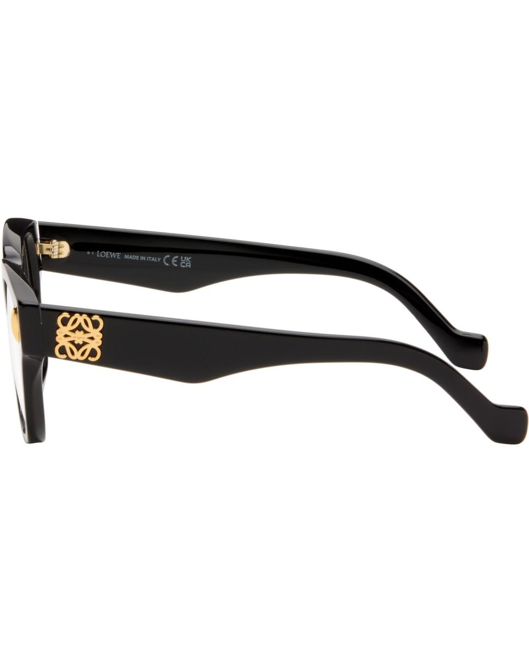 Loewe Black Anagram Logo Rectangle Glasses