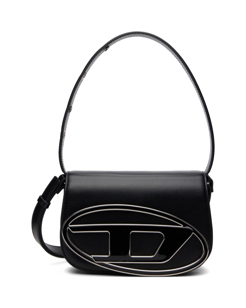 DIESEL Black 1Dr Iconic Handle Charms Shoulder Bag
