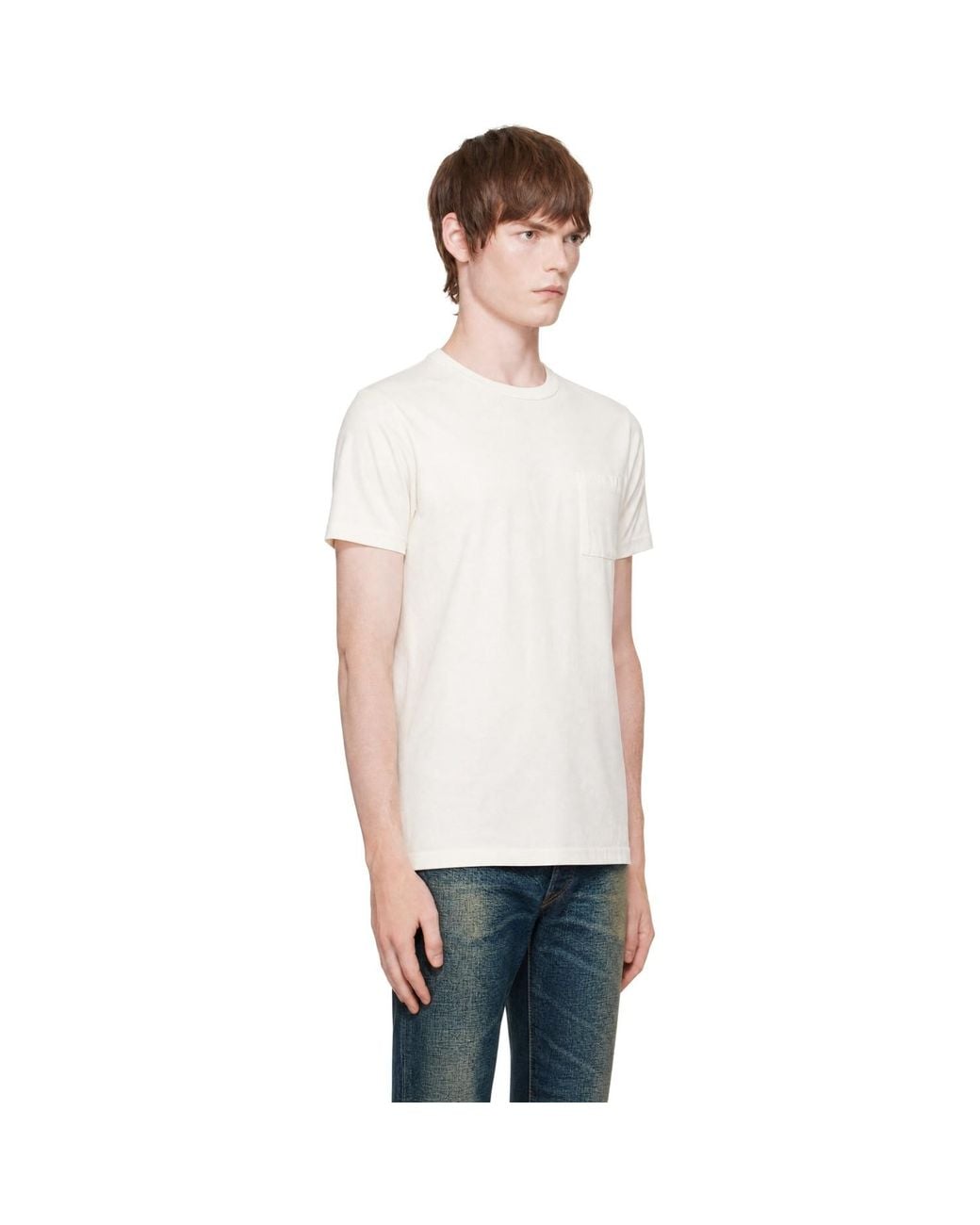 RRL White Two-Pack Jersey Pocket T-Shirts for men