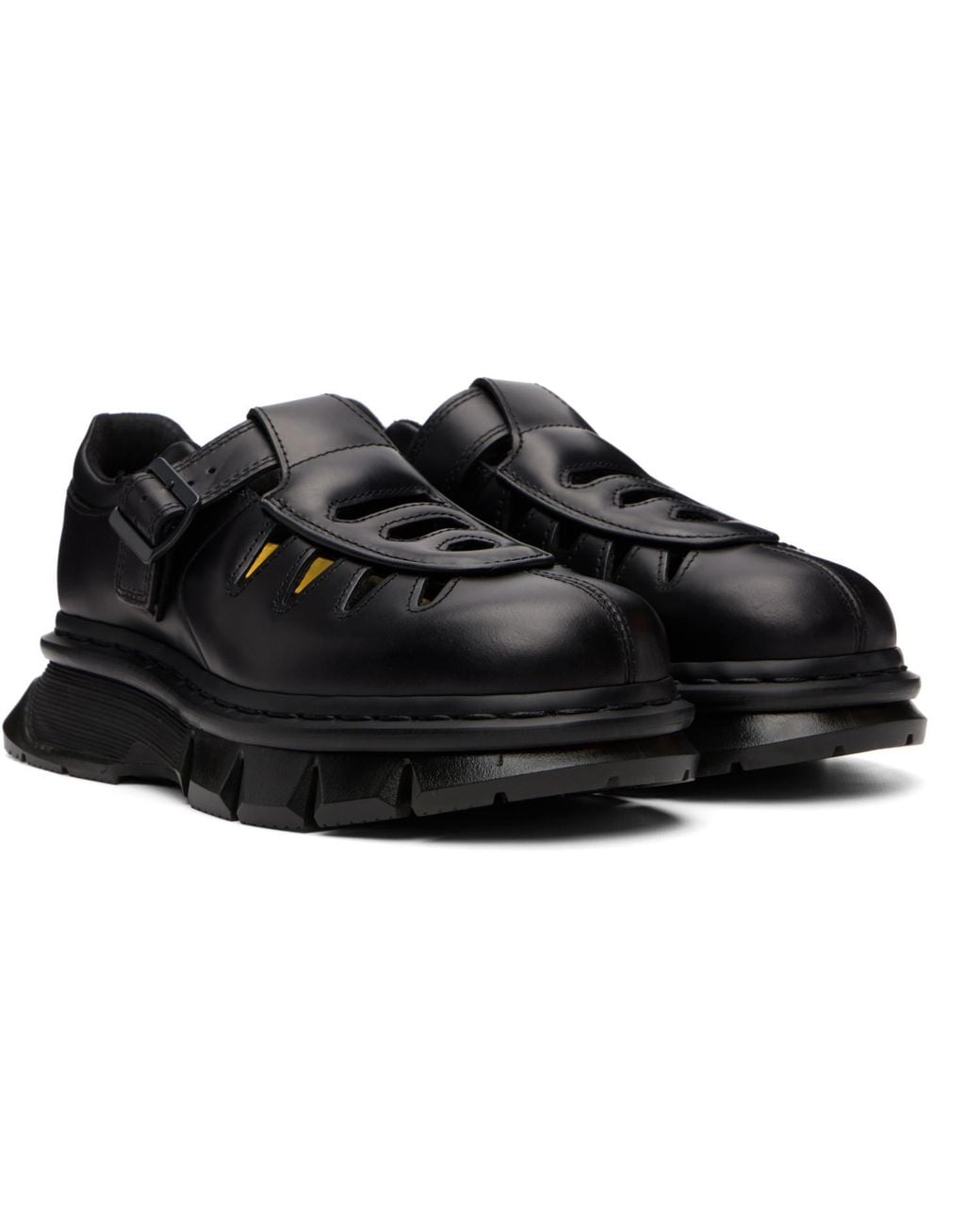 Dr. Martens Black Qubist Fisherman Loafers for men