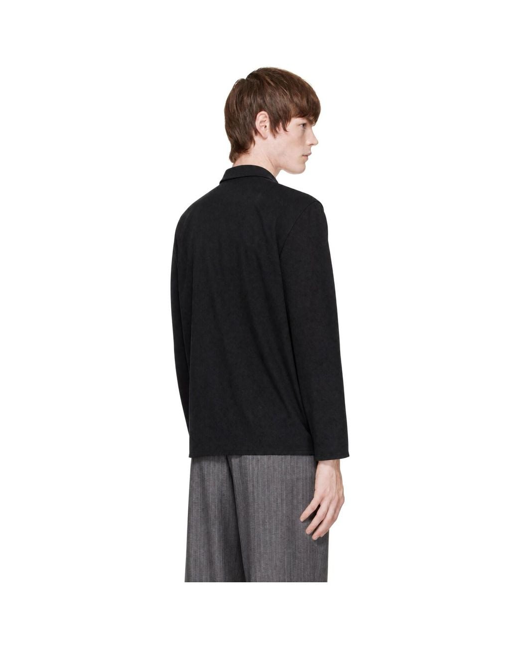 Second/Layer Black Field Shirt for men