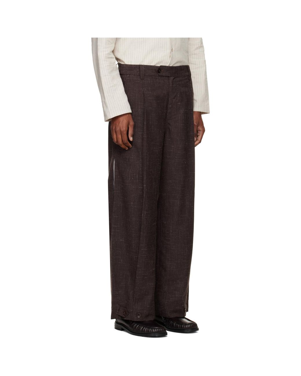 Pantalon Étagé Brun NULLUS pour homme en coloris Brown