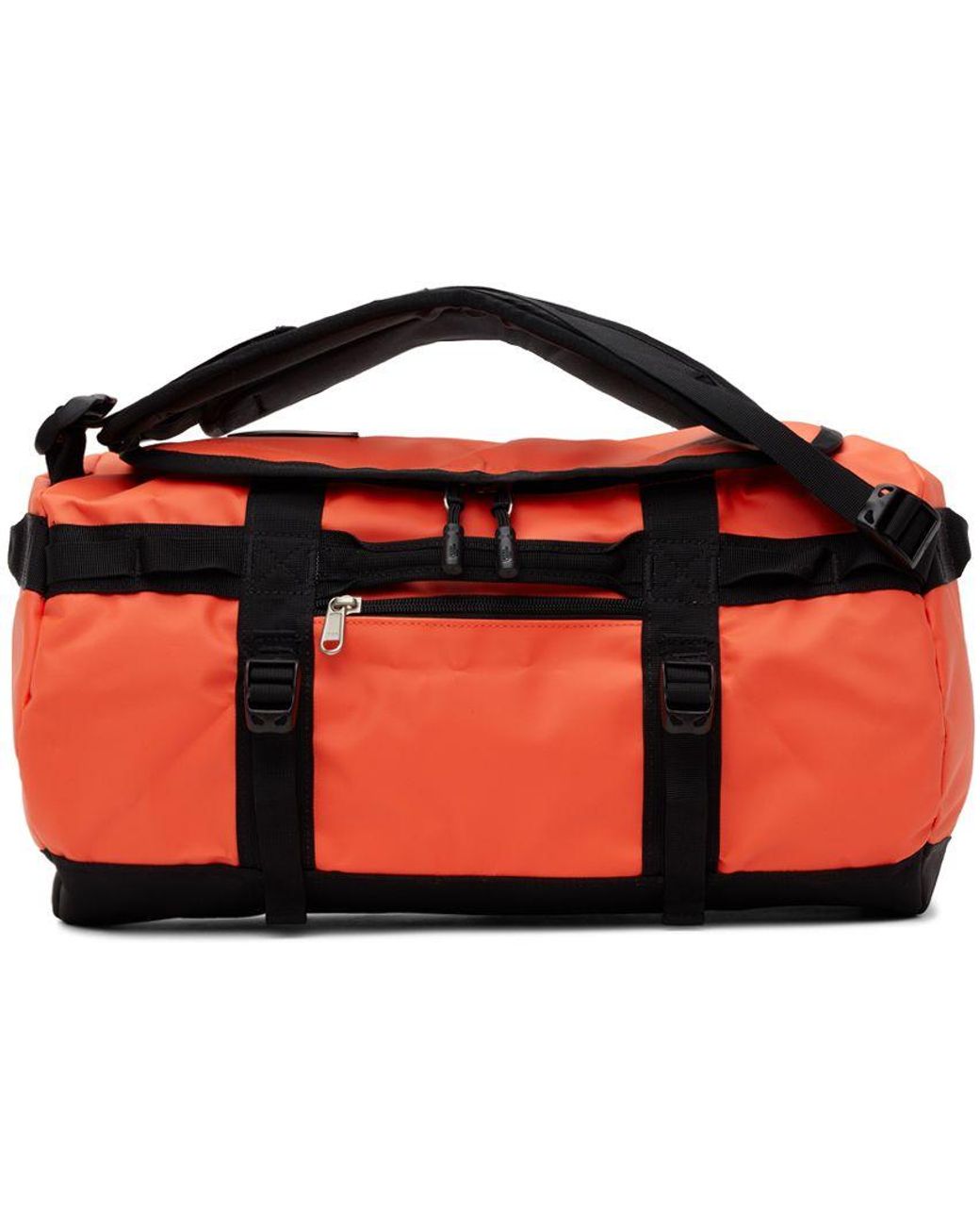 The North Face Orange Xs Base Camp Travel Bag in Black | Lyst