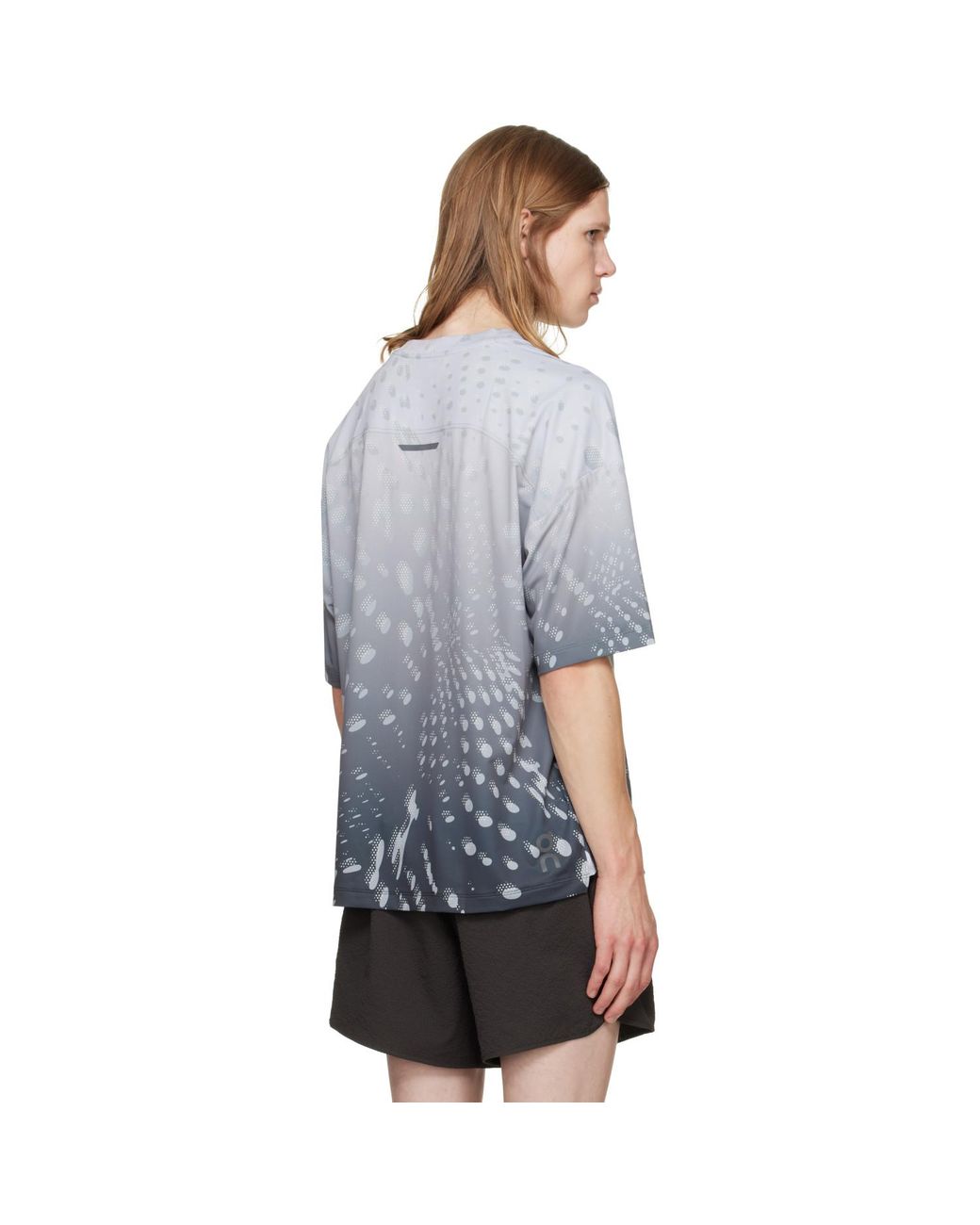 On Shoes Gray Performance Volt Running T-Shirt for men