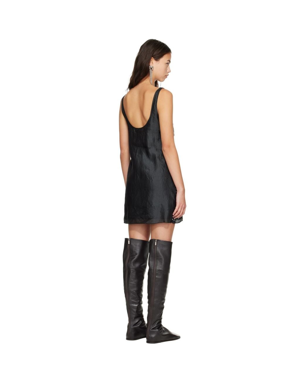 GIMAGUAS Black Claude Jewel Minidress