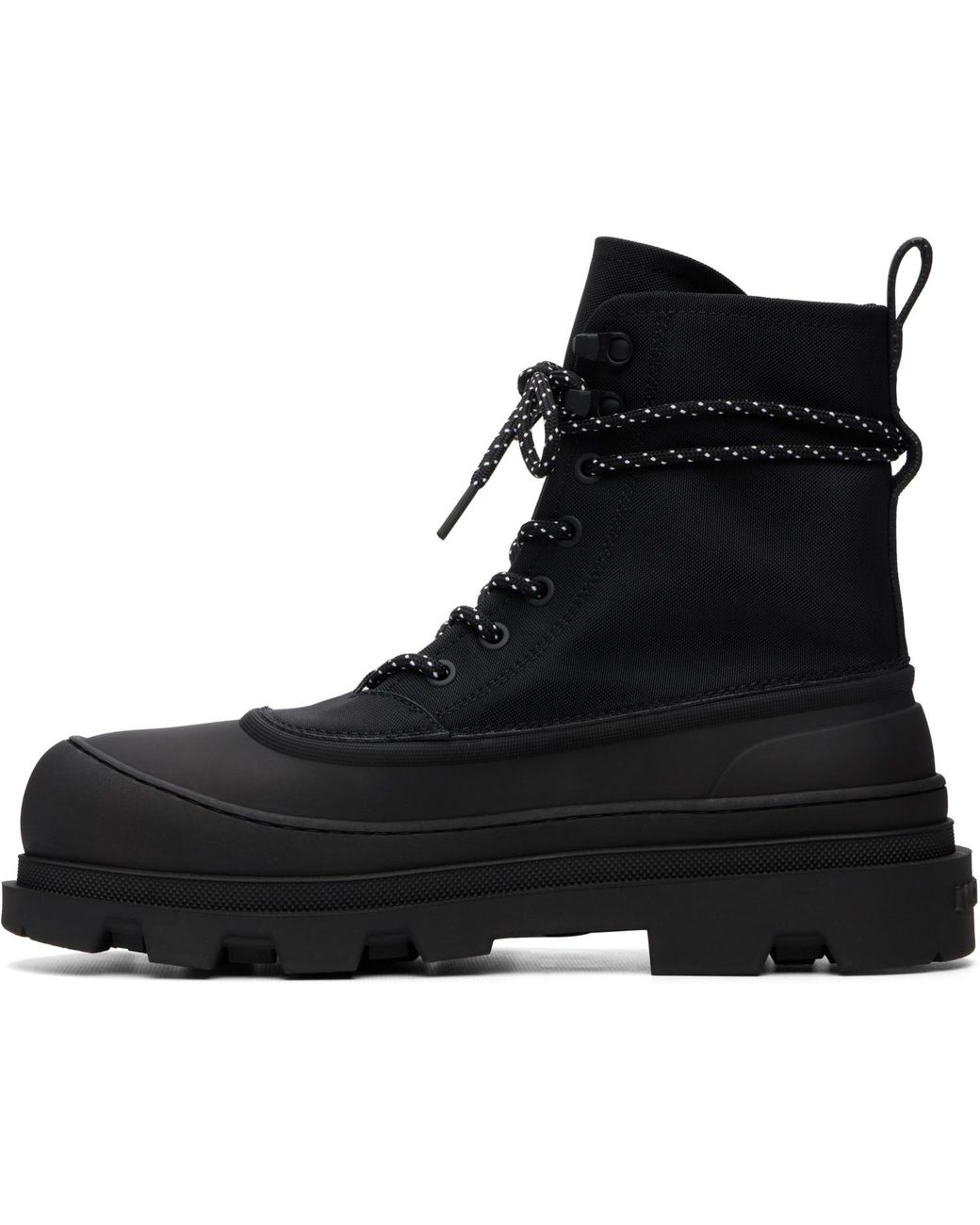 Moncler Black Vera Sheal Lace-Up Boots for men
