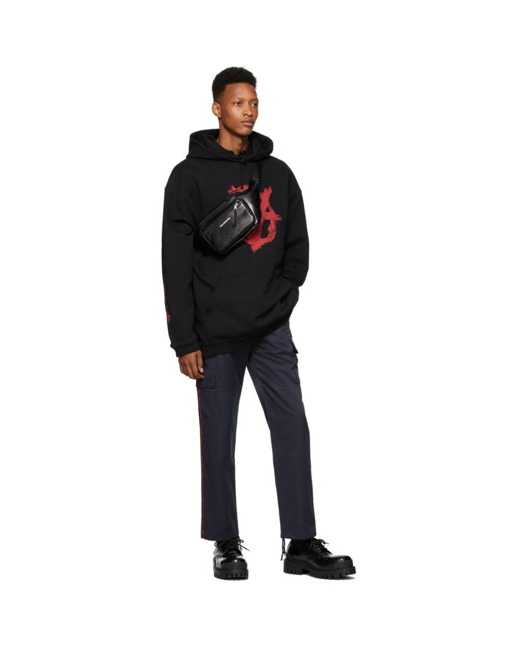 Vetements Black And Red Anarchy Hoodie for Men | Lyst Vetements Black And Red Anarchy Hoodie for Men | Lyst