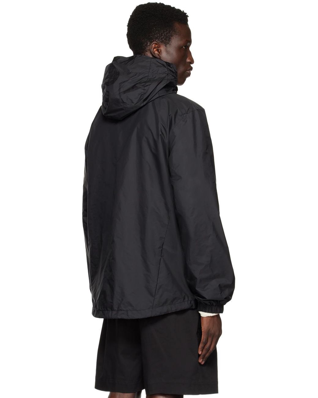 Moncler black raincoat sale