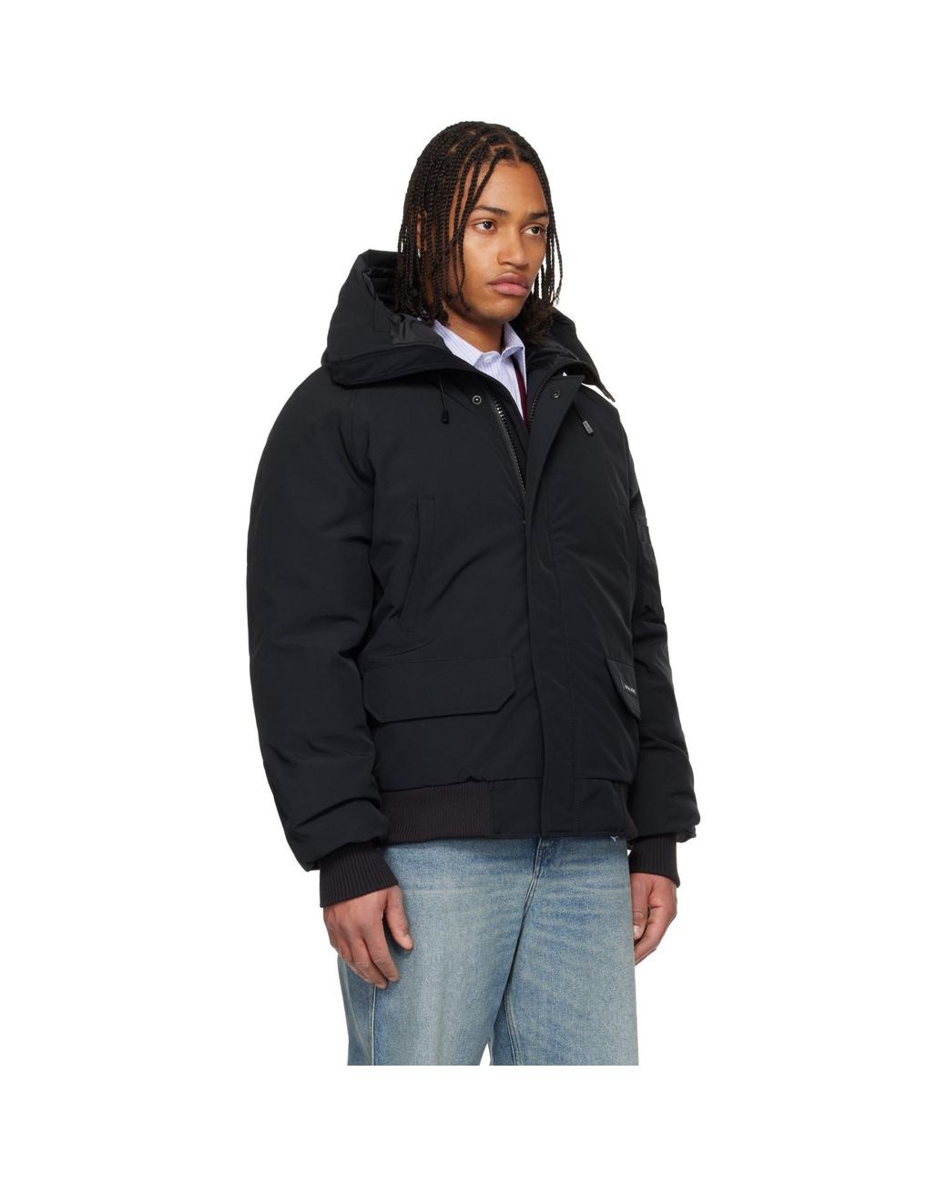Canada Goose Black Chilliwack Bomber Down Jacket for men