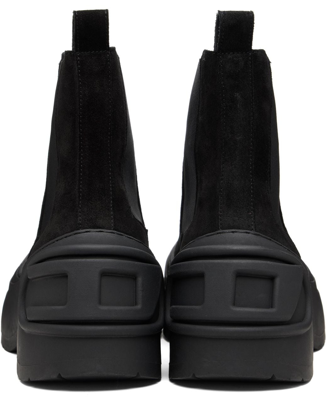 DIESEL Black D-Donald Beatle Chelsea Boots for men