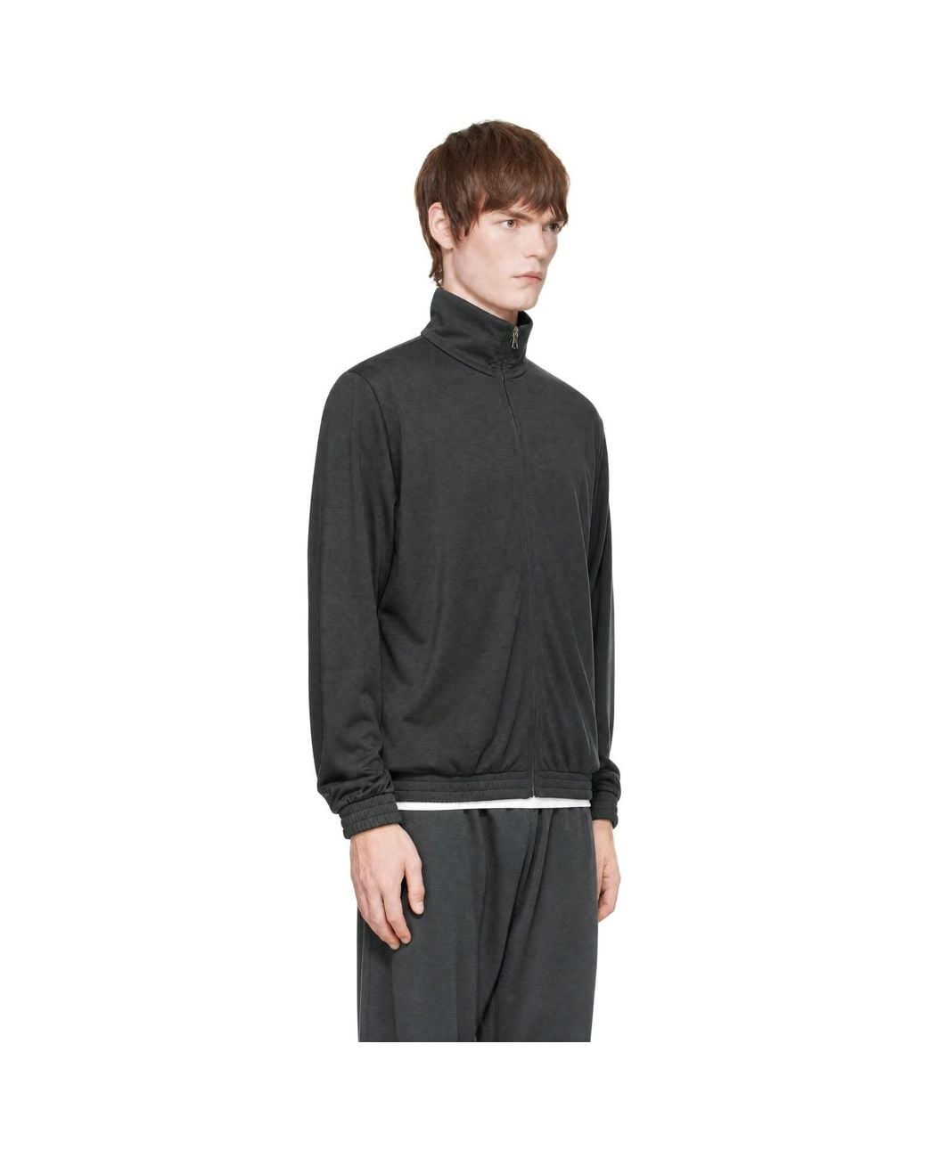 Rier Black Khaki Polar Jogging Blouson Jacket for men