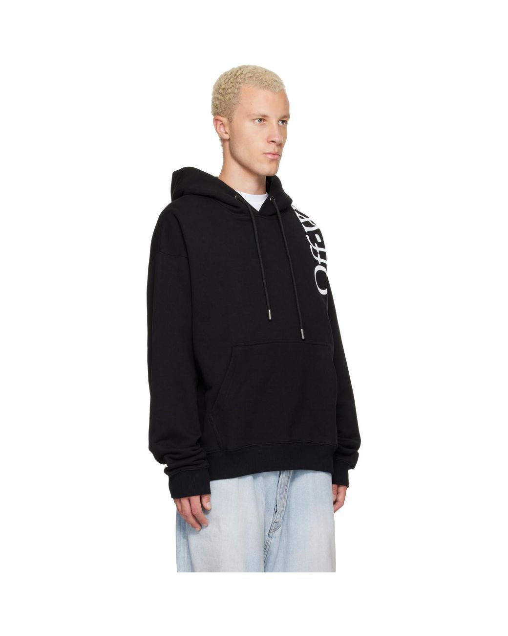 Off-White c/o Virgil Abloh Black Vertical Bookish Skate Hoodie for men