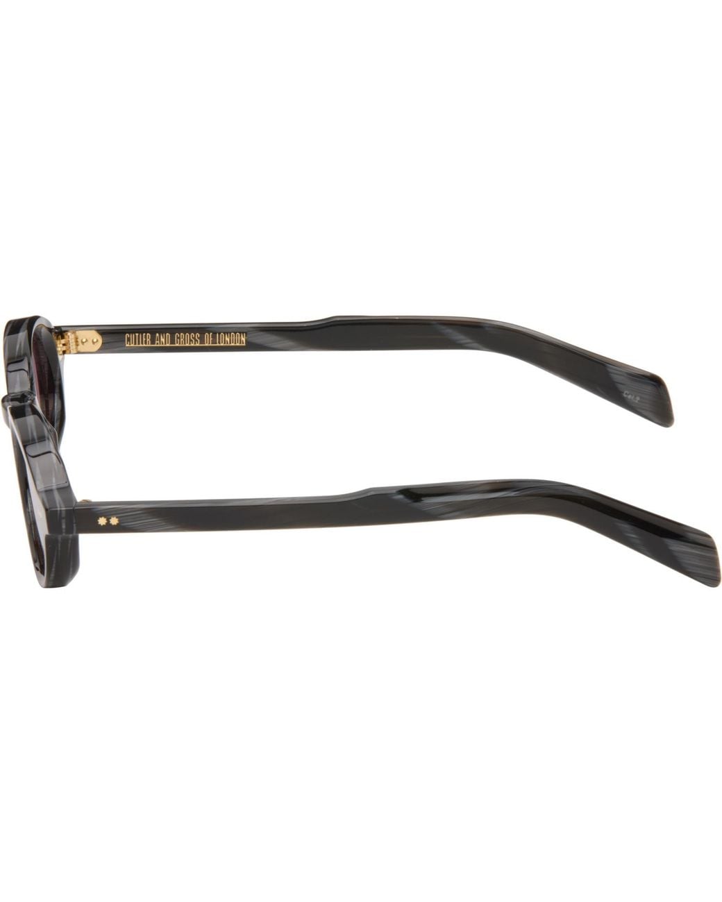 Cutler & Gross Brown Gr13 Oval Sunglasses for men
