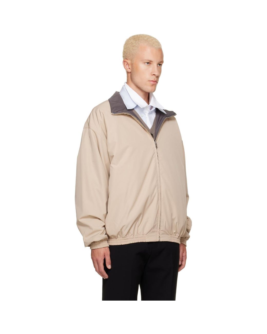 Acne Natural Reversible Logo Jacket for men