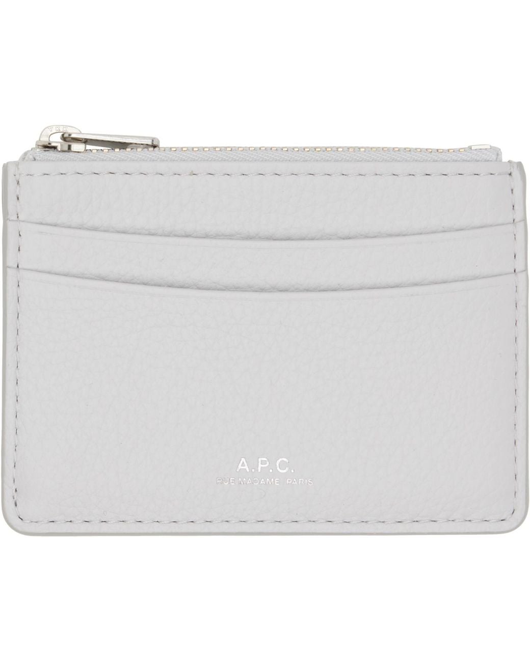 A.P.C. Black Paris Card Holder for men
