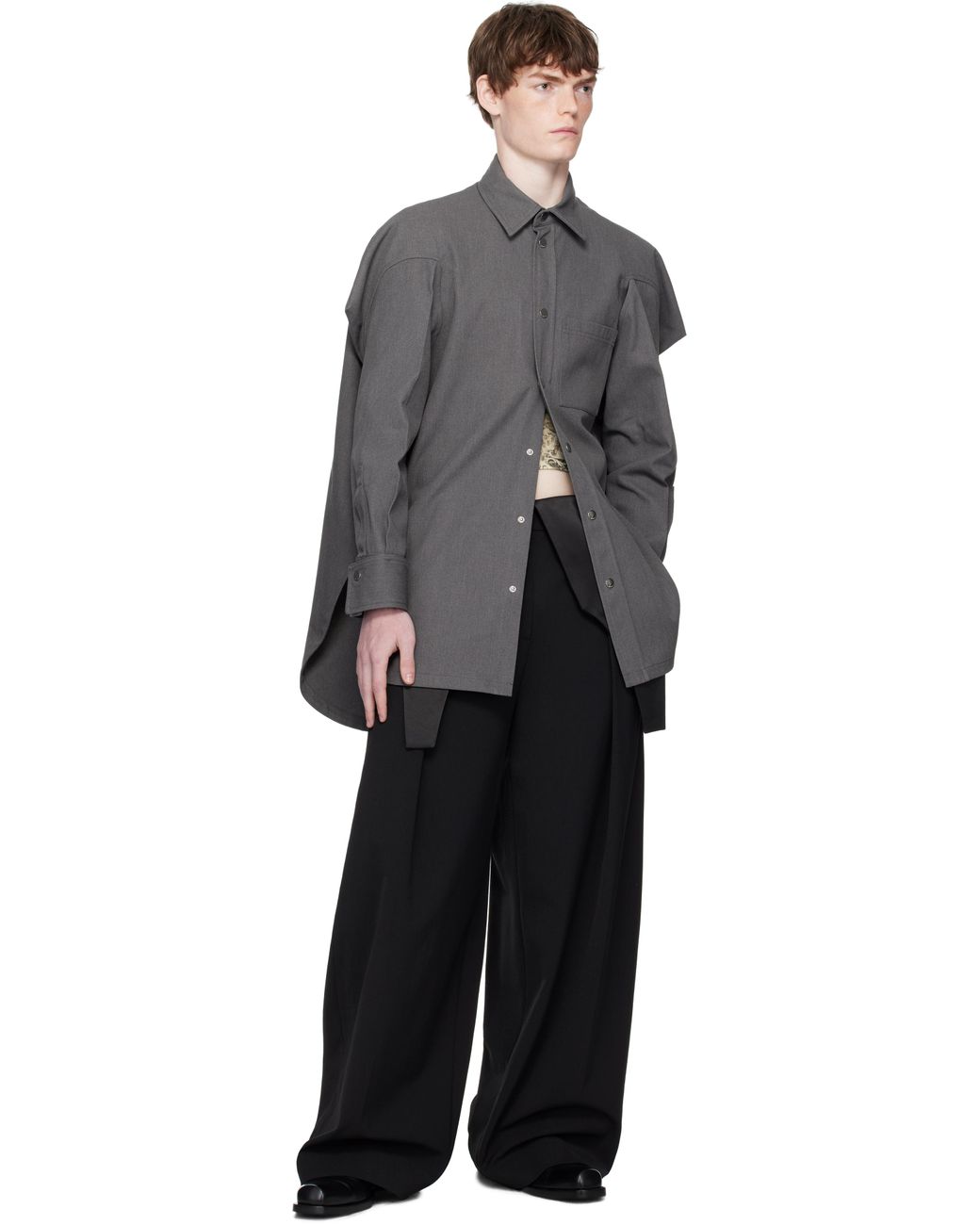 Jean Paul Gaultier Black Canvas Shirt for men