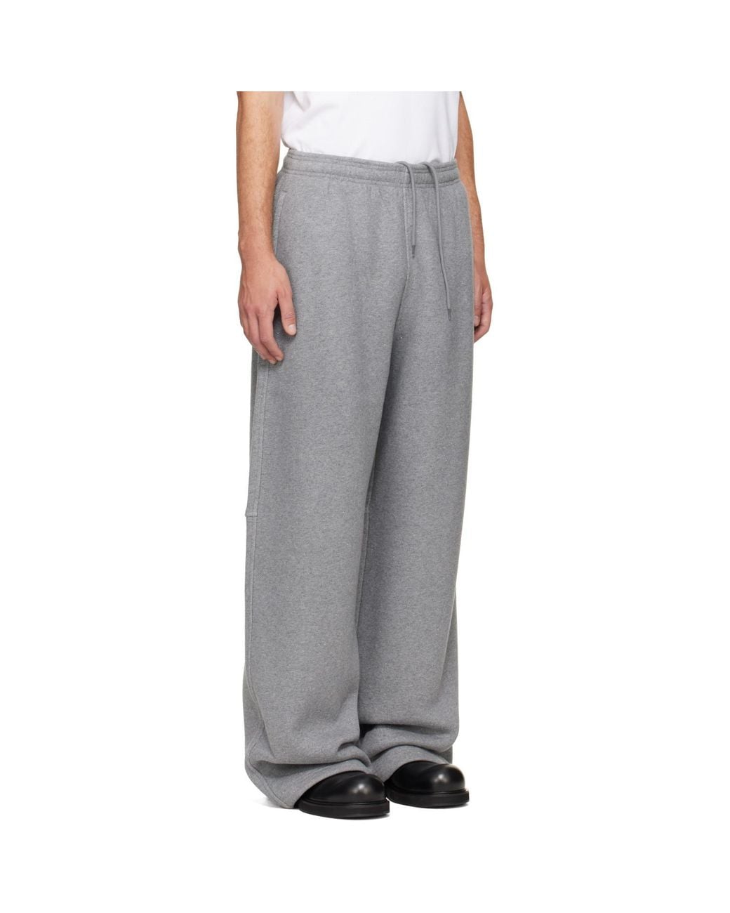 Alexander Wang Gray Rhinestone Mid Rise Sweatpants for men