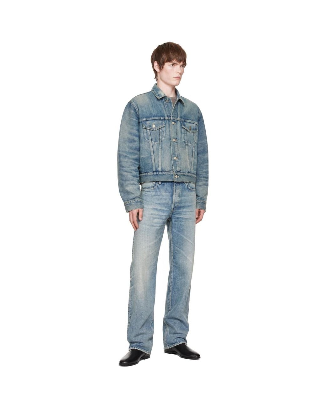 Fear Of God Blue Classic Denim Trucker Jacket for men