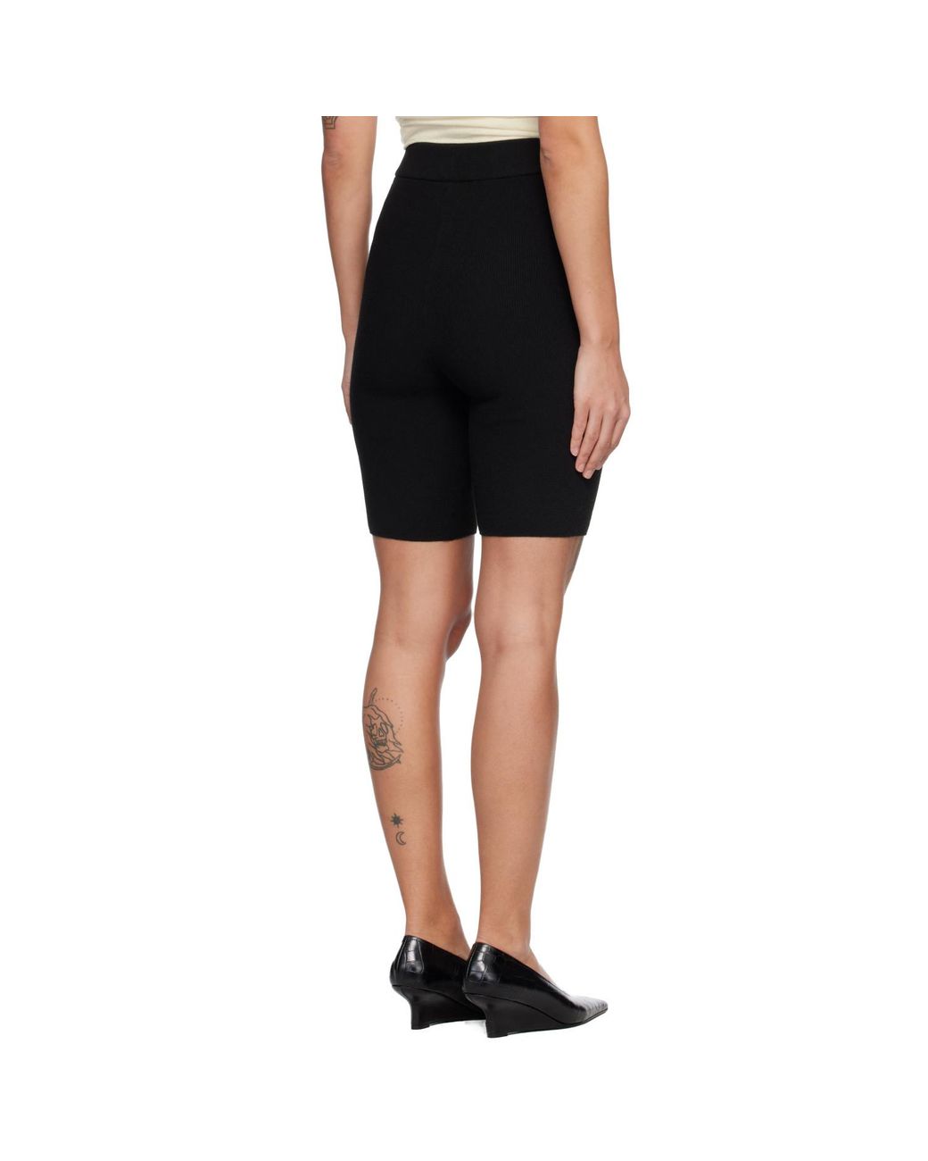 Fear Of God Black Rib Knit Bike Shorts