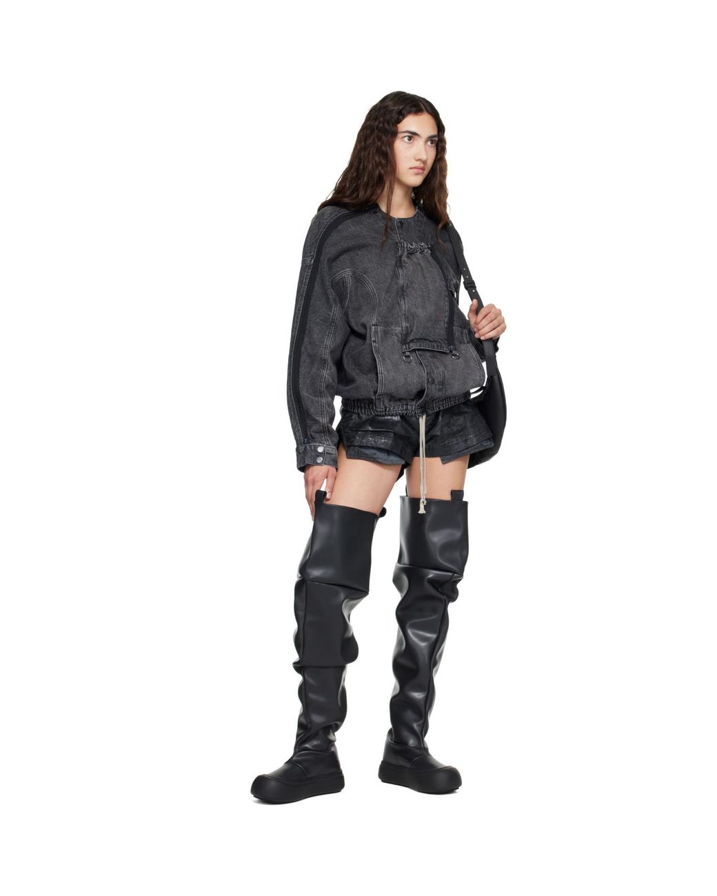 Yume Yume Black High Fisherman Tall Boots