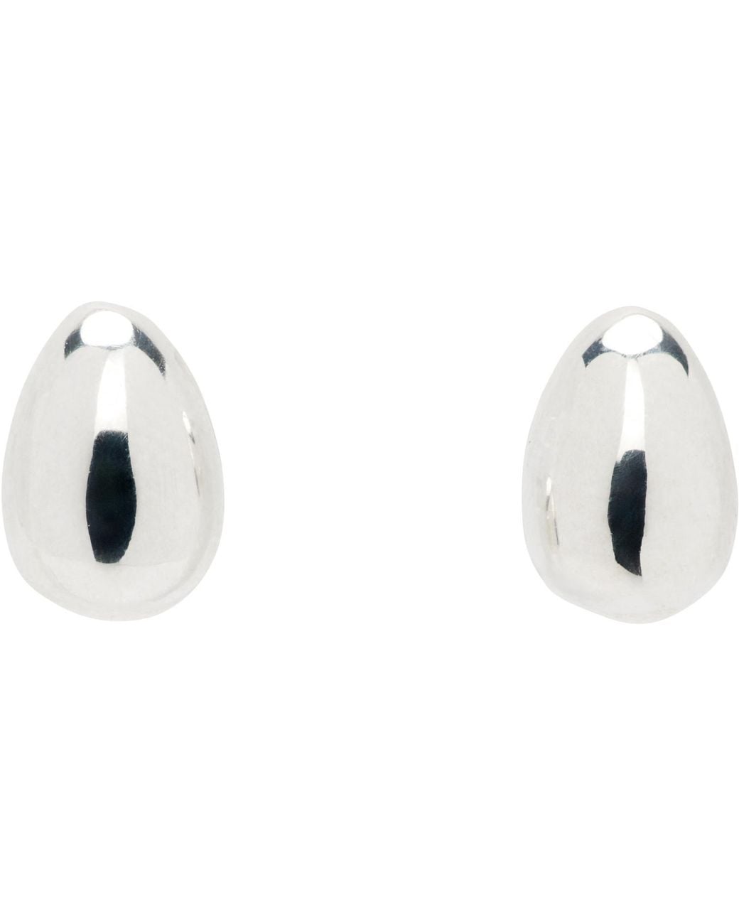 Sophie Buhai Black Tiny Egg Stud Earrings