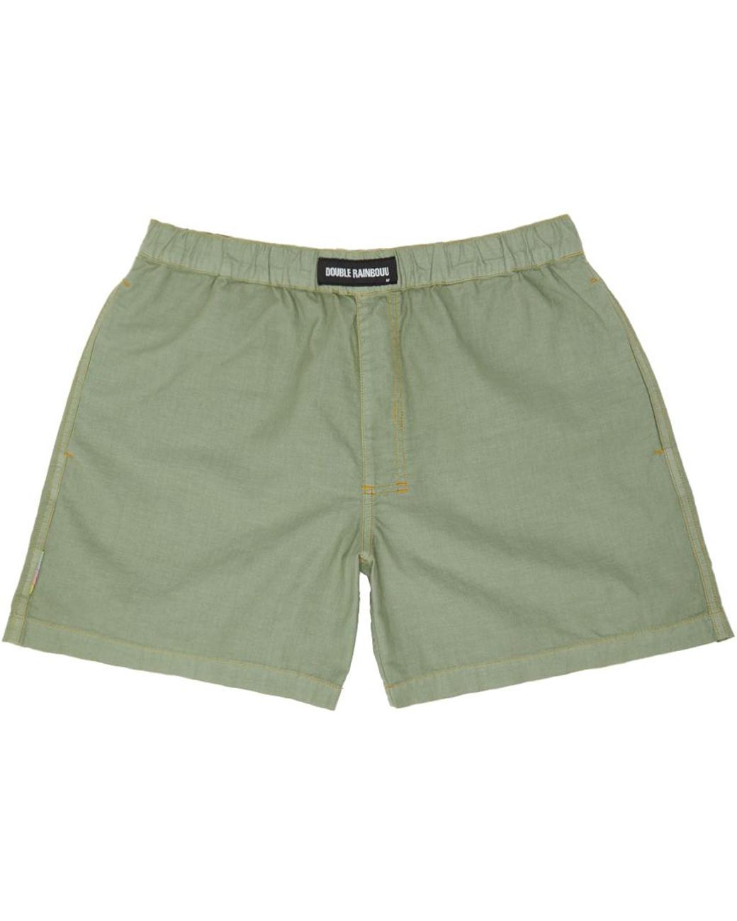 DOUBLE RAINBOUU Khaki Linen Boxers in Green for Men | Lyst