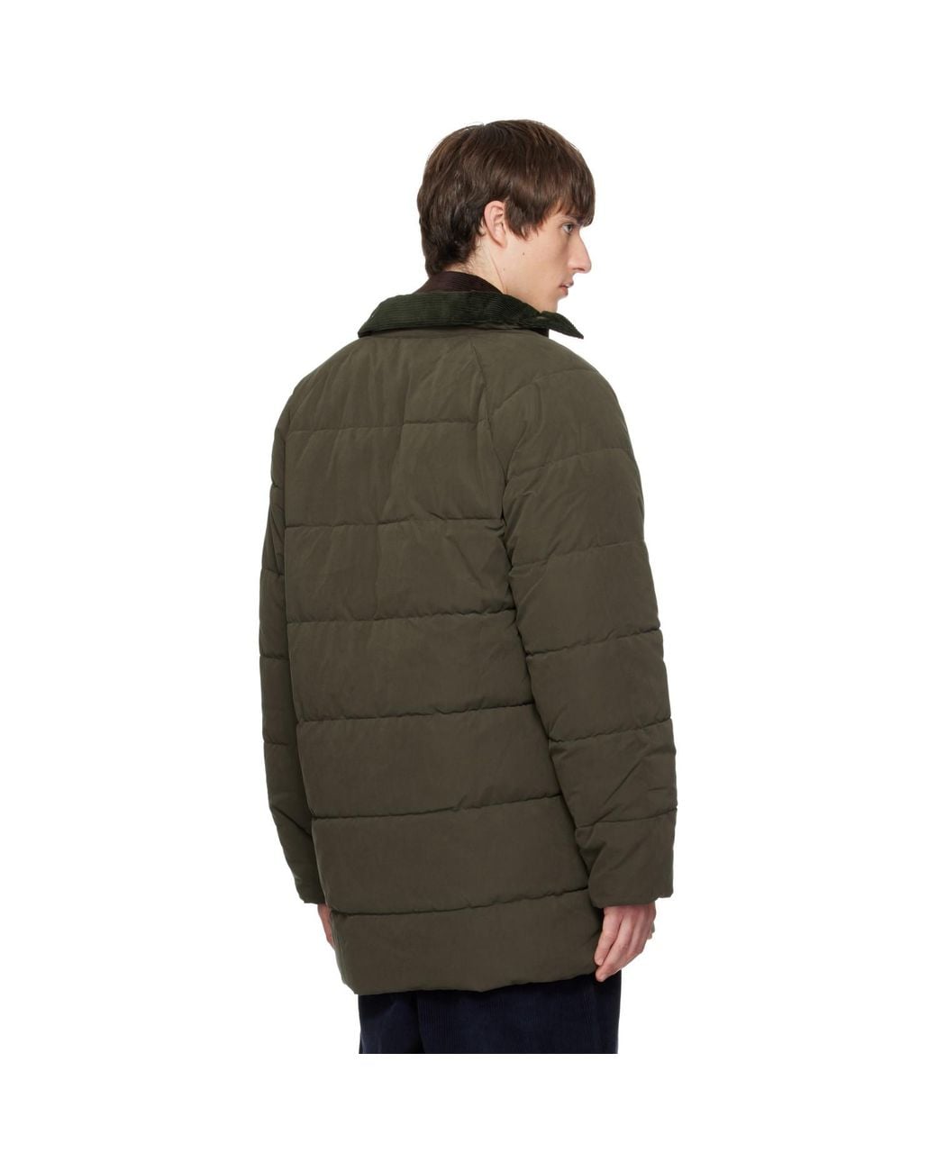Barbour Brown Khaki Beaufort Puffer Jacket for men