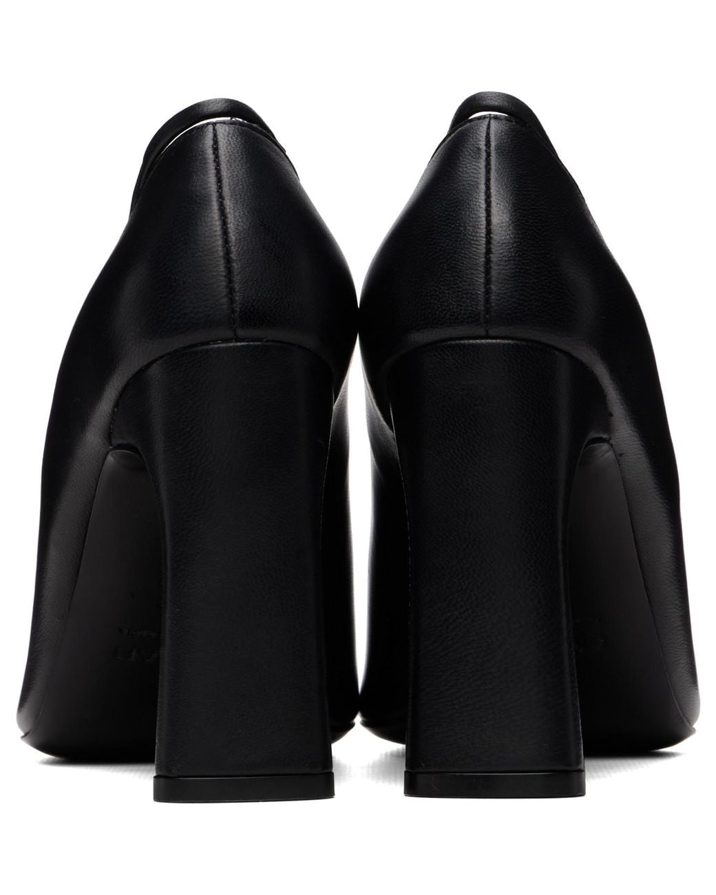 By Far Black Diva Heels