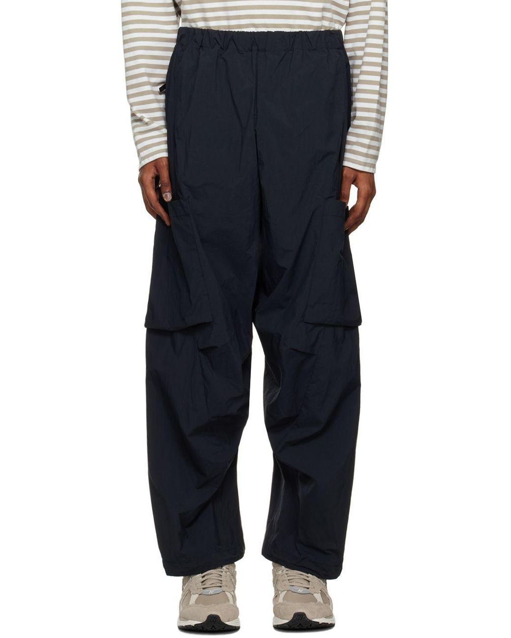 N. Hoolywood N.hoolywood Easy Cargo Pants in Black for Men | Lyst