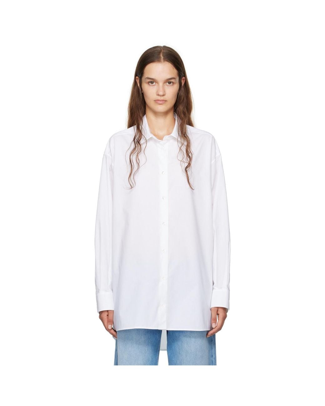 The Row White Luka Shirt