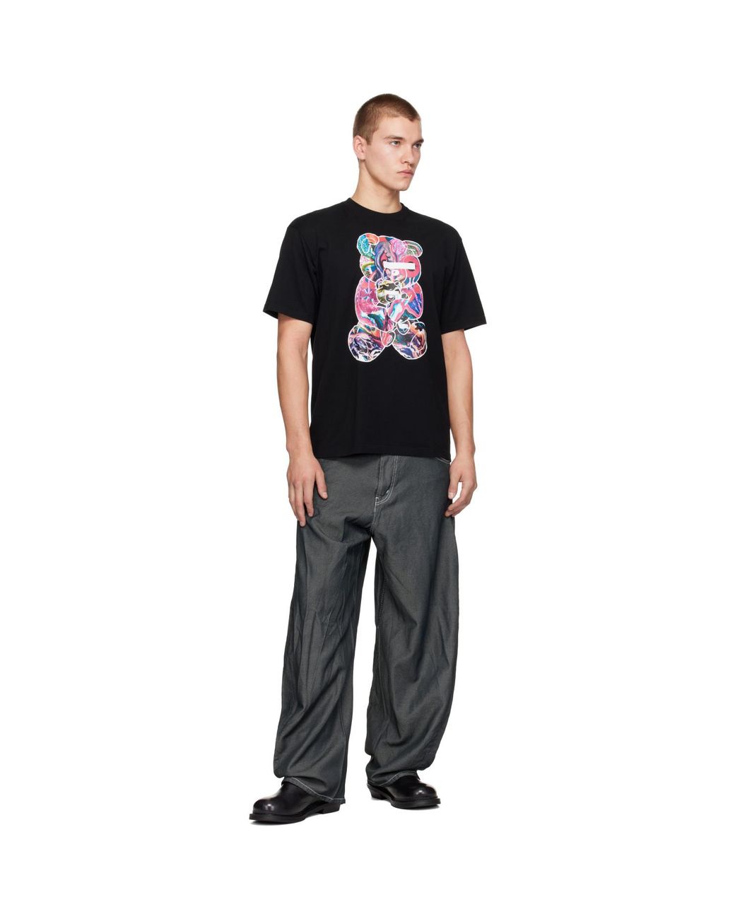 Undercover Black Teddy Uc2F3802 T-Shirt for men