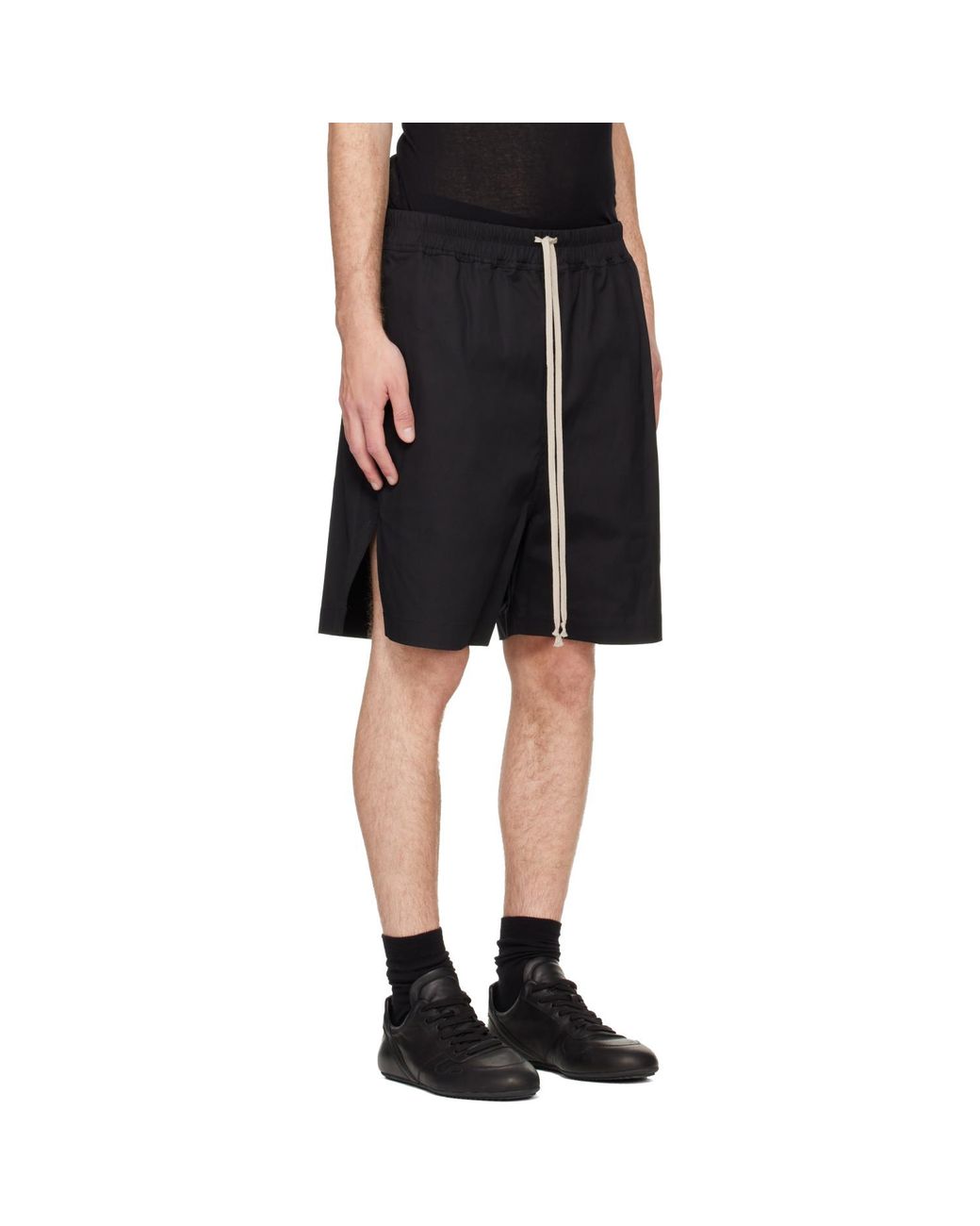 Rick Owens Black Tower Boxers Shorts for men