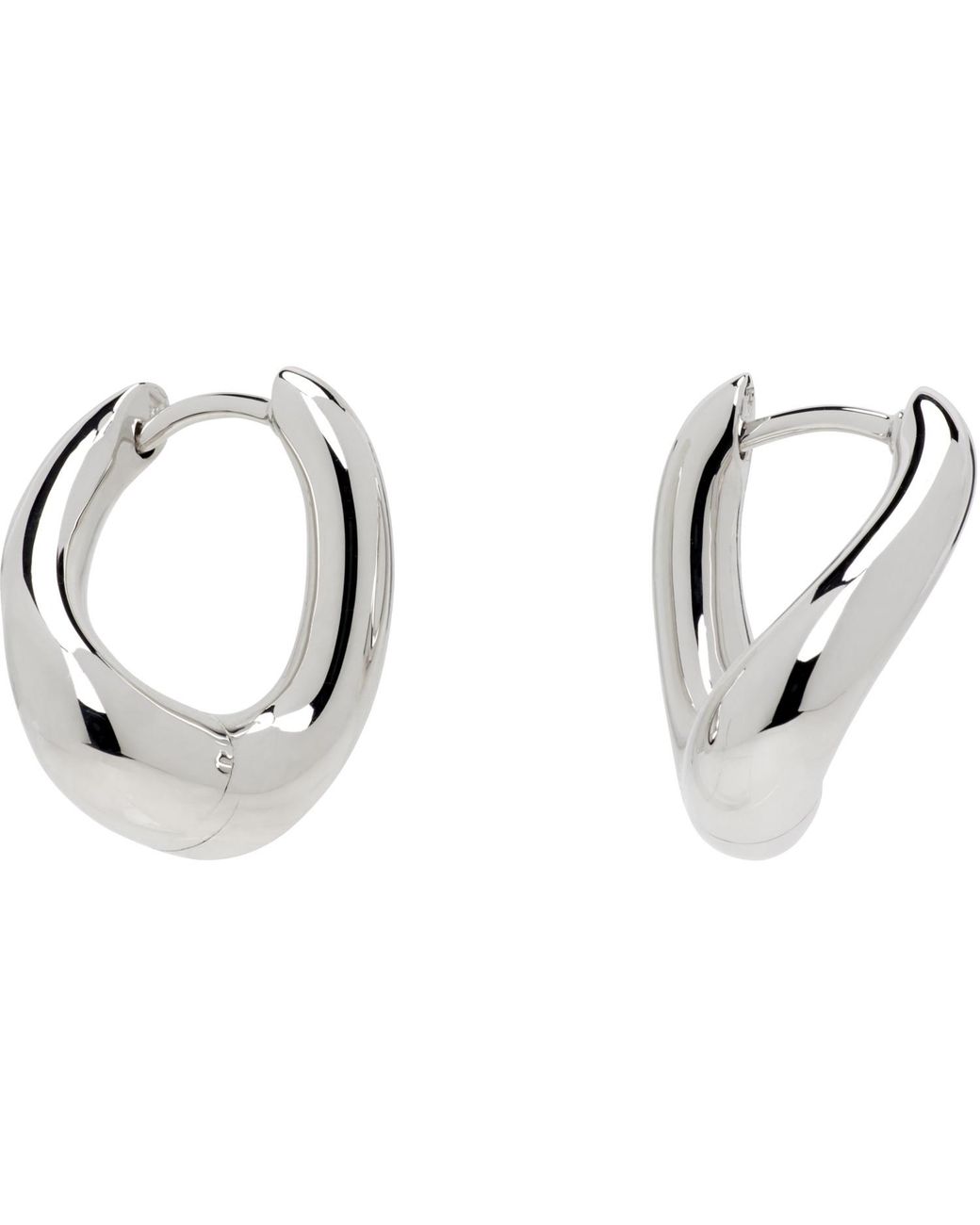 Tom Wood Metallic Twist Hoops Small Earrings for men