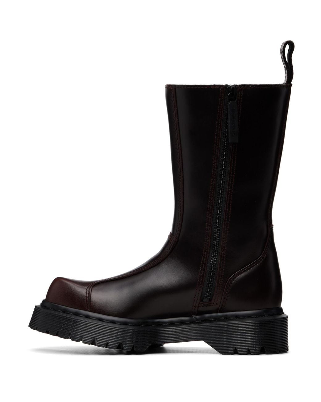Dr. Martens Black Rejena Mid Explorer Wp Leather Boots