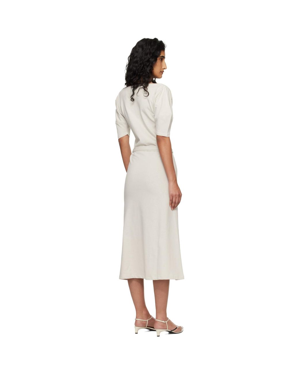 Lemaire Black Off- Off Shoulder Midi Dress