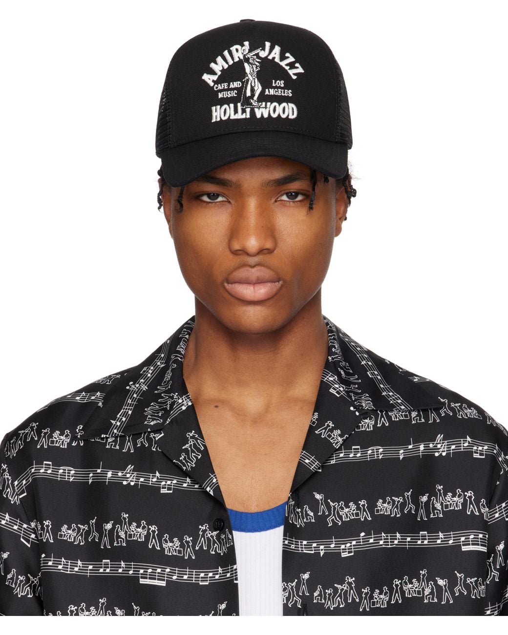 Amiri Jazz' Wolf Trucker Cap in Black for Men | Lyst