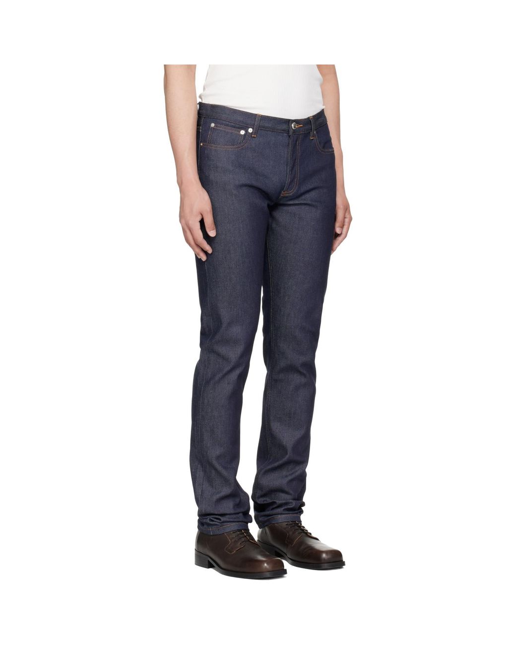 A.P.C. Blue Petit Standard Jeans for men