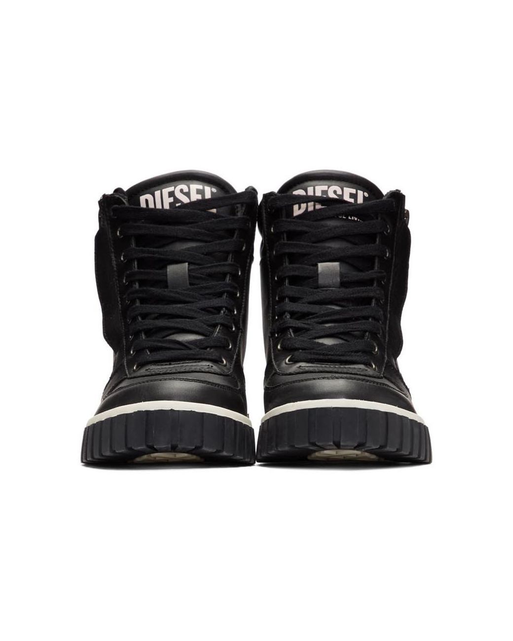 新品・未使用 DIESEL S RUA MID BLACK DIESEL Black S-rua Mid Sneakers for Men | Lyst