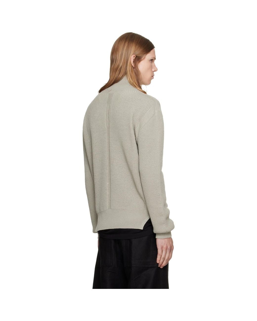 Rick Owens Gray Tower Turtleneck for men