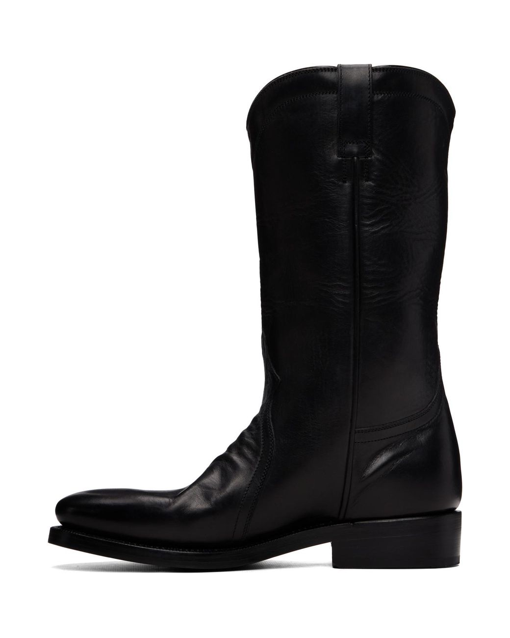 Jil Sander Black Leather Boots