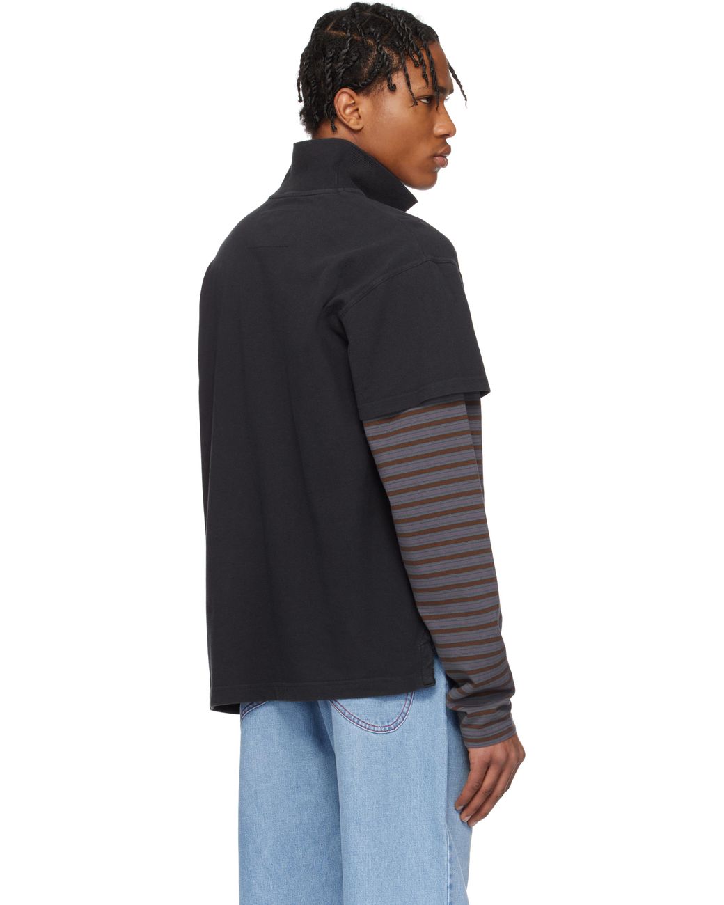 ERL Double Sleeve Polo in Black for Men | Lyst UK