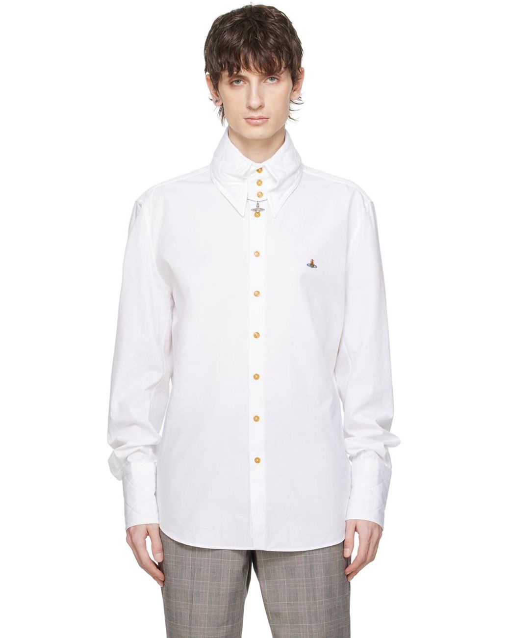 Vivienne Westwood｜LONG-SLEEVED SHIRTS/BLOUSES (BIG COLL Vivienne Westwood Big Collar Long Sleeve Shirt Women's 23AW