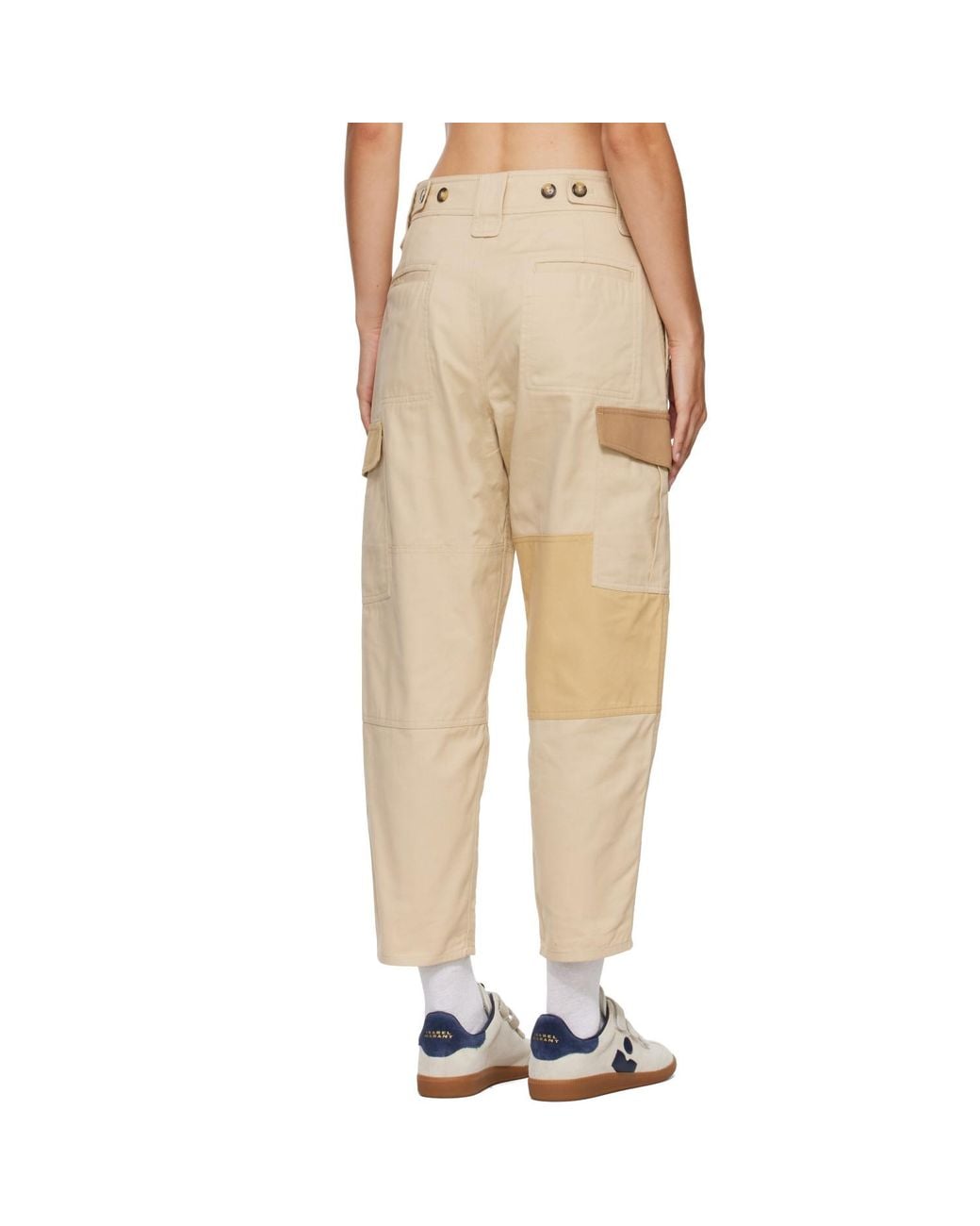 Isabel Marant Natural Renzae Cargo Pants